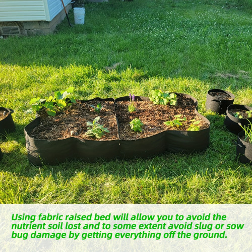 Extra Large 8 GrID Raised Garden Bed Kit, 6x3x1 FT 128