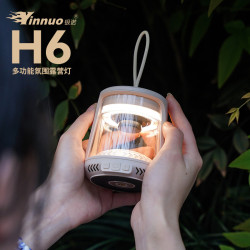 銀諾H6露營燈氛圍暖光長續航戶外可攜式帳篷燈氛圍充電照明野營掛燈
