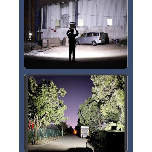 充電投光燈led家用應急照明停電備用戶外工地施工手提超亮露營燈