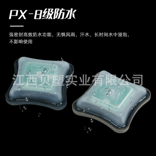 戰術信號燈二代 背部魔術貼 頭盔閃光矽膠求生信號燈防水七天續航