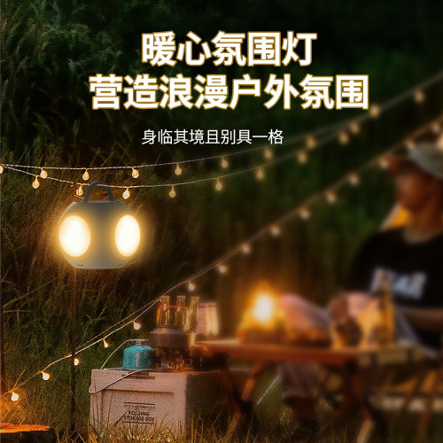 新款創意戶外露營燈復古手提可攜式無線應急照明帳篷掛式照明燈