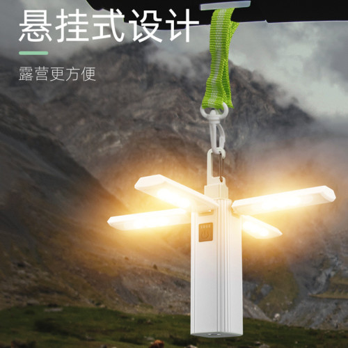 新款露營燈手提燈營地帳篷燈超長續航野營燈多功能手電筒
