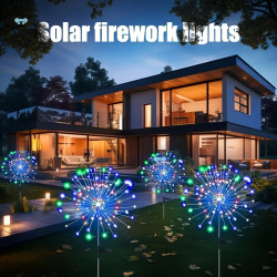 Solar Fireworks Lights | Outdoor LED Garden Decoration |800