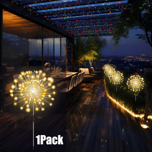 Solar Fireworks Lights | Outdoor LED Garden Decoration |800