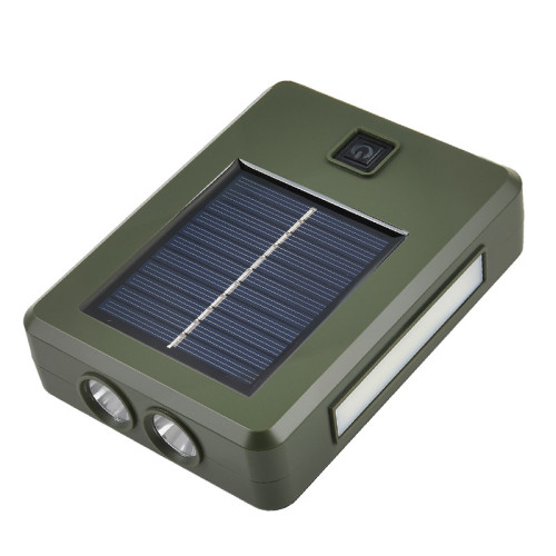 太陽能充電戶外照明燈強光手電筒LED家用應急燈可攜式移動露營燈