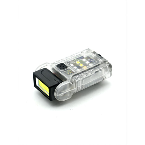 戶外可攜式多功能夜光cob工作燈led迷你手電筒強光爆亮長續航夾帽燈
