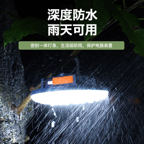 led充電飛碟燈 超亮長續航露營燈野營帳篷戶外照明家用停電應急燈