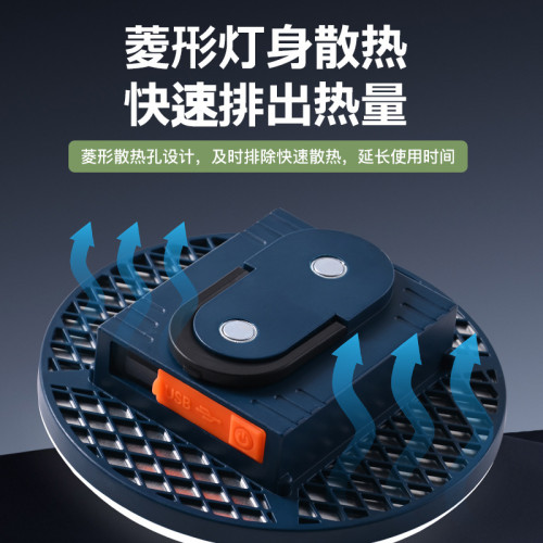 led充電飛碟燈 超亮長續航露營燈野營帳篷戶外照明家用停電應急燈