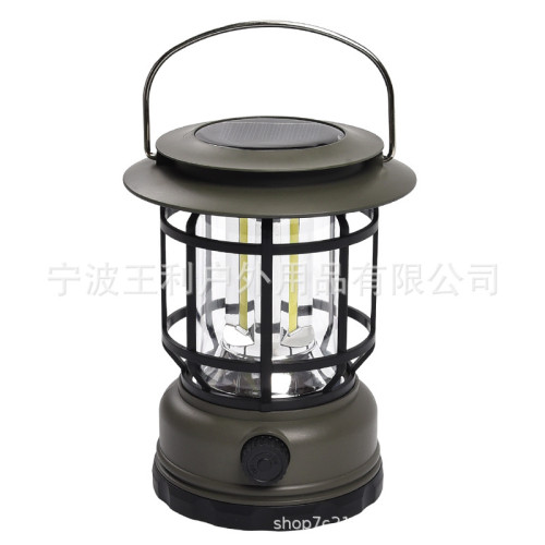 復古馬燈戶外應急手電多功能野營帳篷燈充電手提燈家用露營燈 復古馬燈戶外應急手電多功能野營帳篷燈充電手提燈家用露營燈