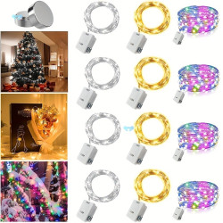 Fairy Lights Battery Operated, 3 Speed Modes, 7Ft 20 LED