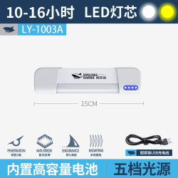 微笑鯊LED可攜式可充電營地燈磁吸功能移動燈琯擺難燈戶外照明露營