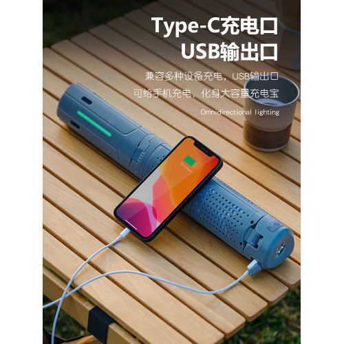 2025新款拉伸工作燈 LED強光檢修燈帶磁鐵多功能數字顯示野營燈