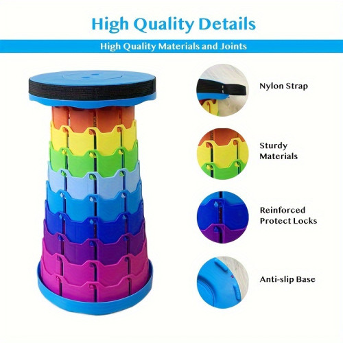 2PCS Ultra Portable Tecopic Stool Collapsible Stool