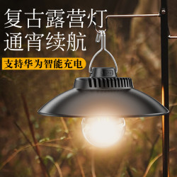 復古戶外露營燈氛圍感照明超長續航野營帳篷天幕營地充電led掛燈