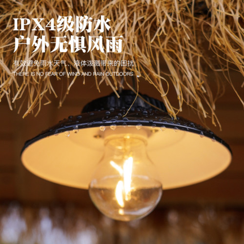 復古戶外露營燈氛圍感照明超長續航野營帳篷天幕營地充電led掛燈