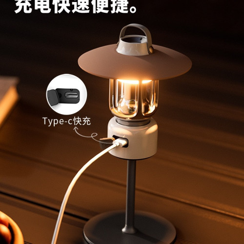 TOPRATED充電戶外露營長續航野營裝備用品照明營地氛圍燈桌面