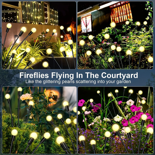 2 Sets\10 Sets Solar Garden Lights,, Automatic On from Dusk