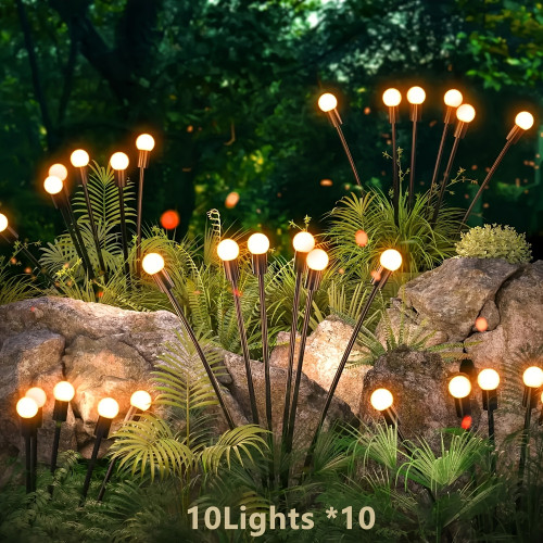 2 Sets\10 Sets Solar Garden Lights,, Automatic On from Dusk
