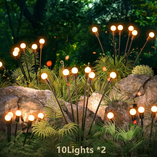 2 Sets\10 Sets Solar Garden Lights,, Automatic On from Dusk