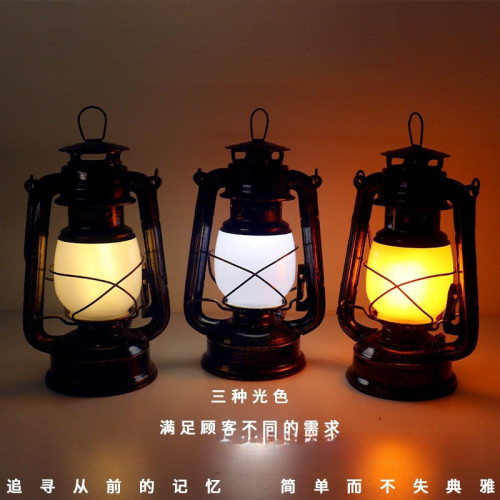 露營燈野營燈復古馬燈氛圍燈手提燈帳篷燈充電煤油燈太陽能戶外燈
