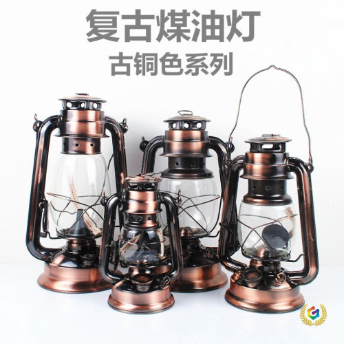 ➢銀色系列復古煤油燈馬燈桅燈手提馬燈戶外照明營地燈露營燈裝飾