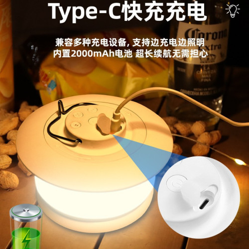 新款戶外露營燈可攜式燈帶防水帳篷露營擺攤野營裝飾氛圍燈