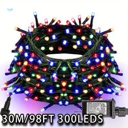 1 Pack Of 98FT 300 LED String Lights Multi color, Christmas