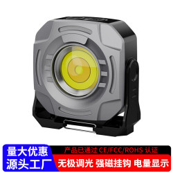 戶外露營燈長續航多功能可攜式鑰匙釦燈強磁檢修cob工作燈小手電筒