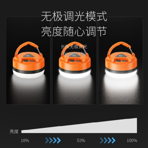 LED露營燈戶外照明長續航應急超亮營地帳篷燈可充電式多功能掛燈