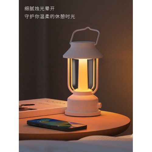 露營燈戶外燈充電覔光提手燈七色彩氛圍燈超長續航復古野營燈