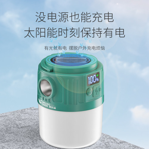 微笑鯊戶外照明露營燈網紅夜市擺攤燈停電應急照明家用可充電