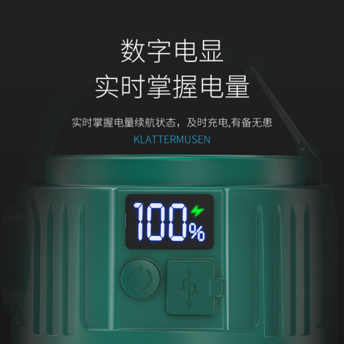 微笑鯊戶外照明露營燈網紅夜市擺攤燈停電應急照明家用可充電