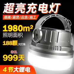 戶外露營燈太陽能充電野營燈球泡燈家用應急夜市地攤燈