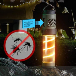 戶外滅蚊燈3合1強光手電長續航支架驅蚊燈暖光氛圍露營野營燈