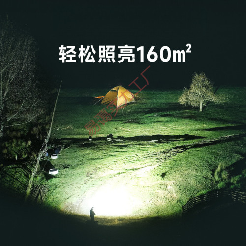 新款家用簡約一體戶外露營燈家用應急燈工地充電照明燈地攤強磁吸