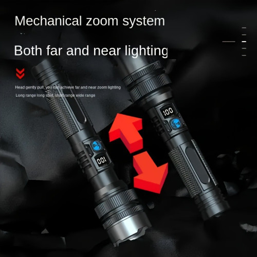 2026新款超亮led手電筒可攜式戰術變焦可攜式手電筒