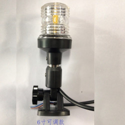 可調式遊艇環照信號燈固定式6寸12寸24寸航行360度環照燈5W3錨燈
