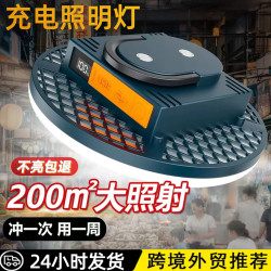 露營燈超長續航防水擺攤專用照明燈無極調光暖色充電燈泡