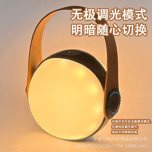 戶外新款野營燈氛圍露營燈帳篷燈LED球泡燈手提燈TYPE-C充電