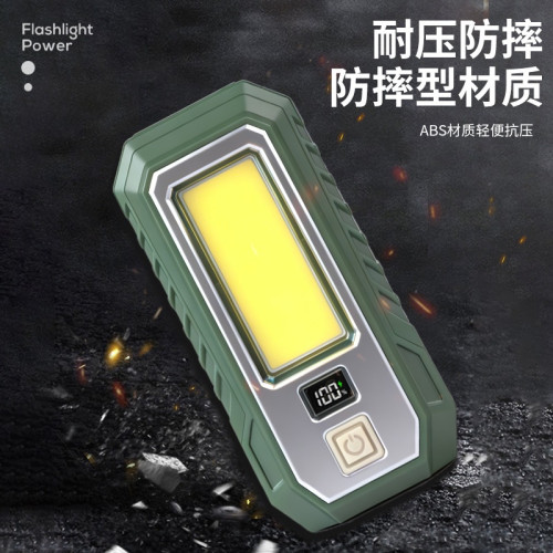 新款戶外照明可充電磁吸修車超亮led工作燈汽修燈手電筒數字電顯