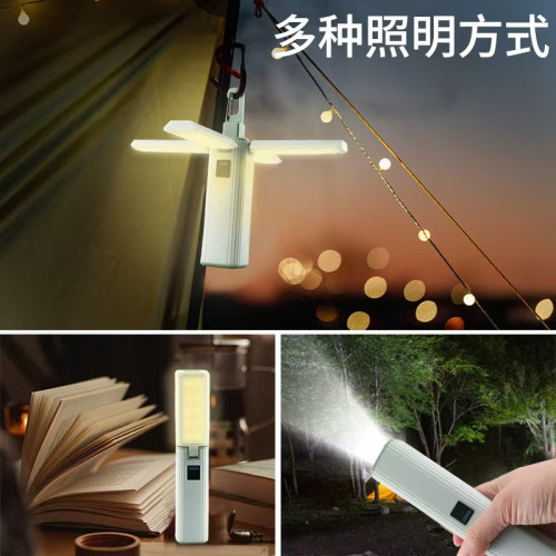 新款戶外多功能折疊露營燈帳篷燈手提式掛鉤野營燈家用露營燈