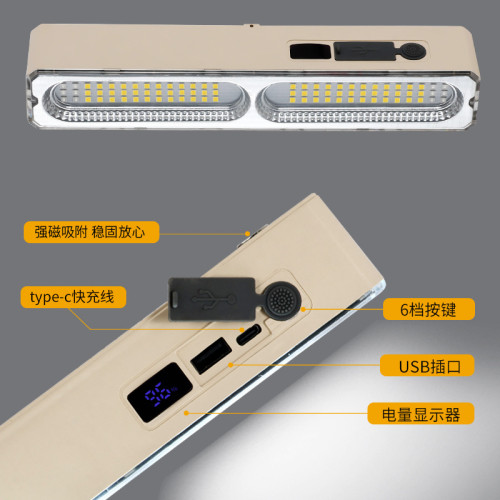 露營燈充電照明燈擺攤夜市燈琯戶外超長續航防水帳篷燈led應急燈