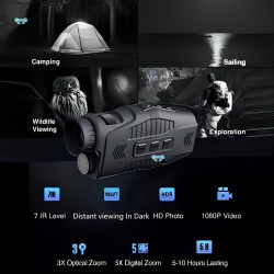 hd Infrared Night Vision Lights Visual 1080P Looking