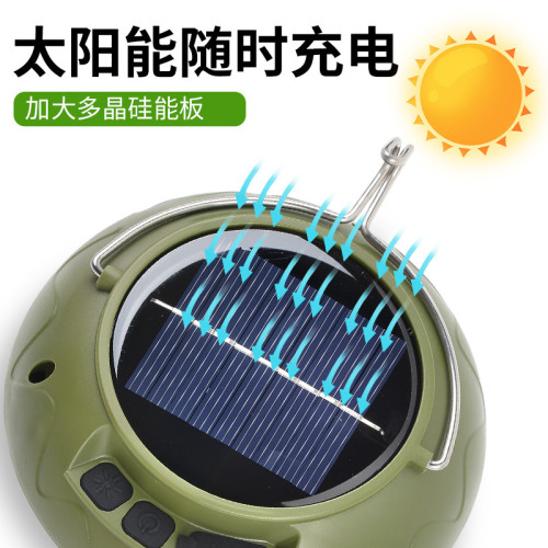 太陽能充電舞台燈戶外露營燈可攜式帳篷多功能野營應急可調led燈
