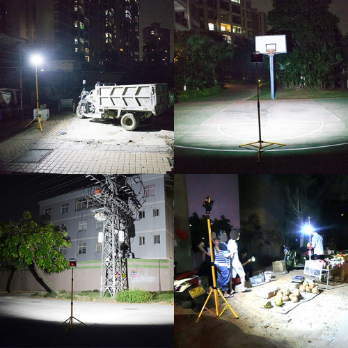 充電可攜式戶外照明燈超亮移動可攜式工地燈手提大功率超長續航投光燈