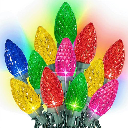 66FT Warm Golden Glow C9 Christmas String Lights 100 LED