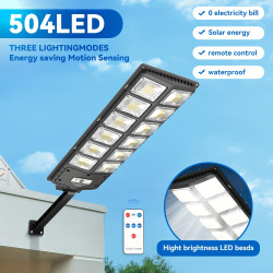 1pc Solar Street Light With Remote Control Solar Street