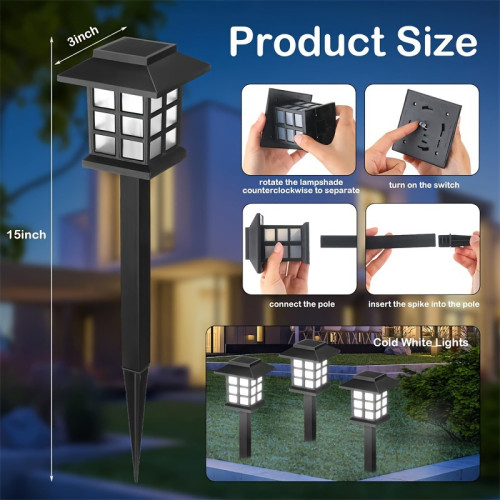 12 Pack Solar SIDewalk Lights, LED Decorative Landscape