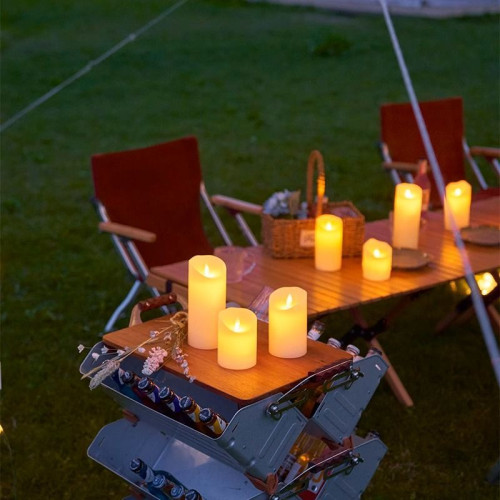 led蠟燭燈戶外露營裝飾燈氛圍燈帳篷酒吧桌面氣氛燈生日場景布置