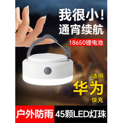 溫唯可攜式露營充電帳篷燈戶外照明燈泡超長續航掛燈應急超亮野